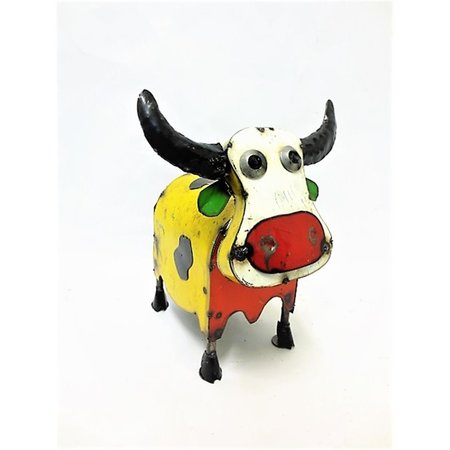 BALCONY BEYOND Colorful Cow Metal Art for Decor BA2647707
